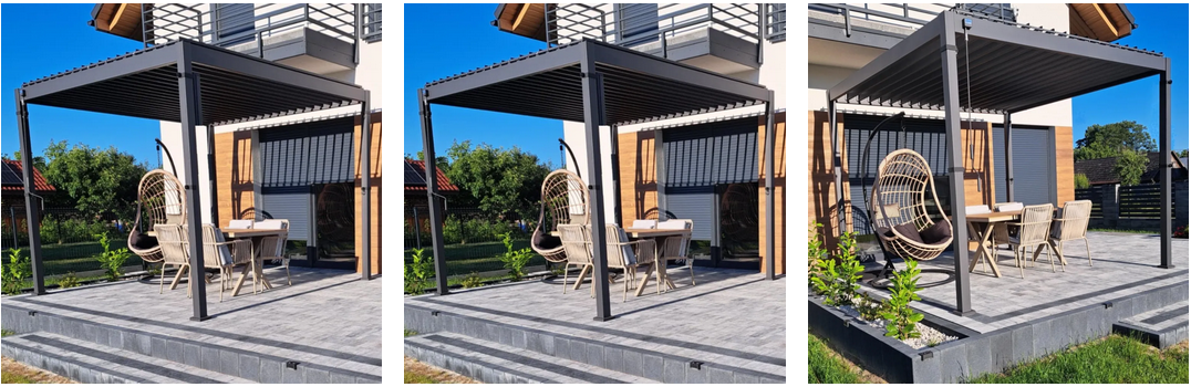Terasová pergola Classic 3x3 realizace